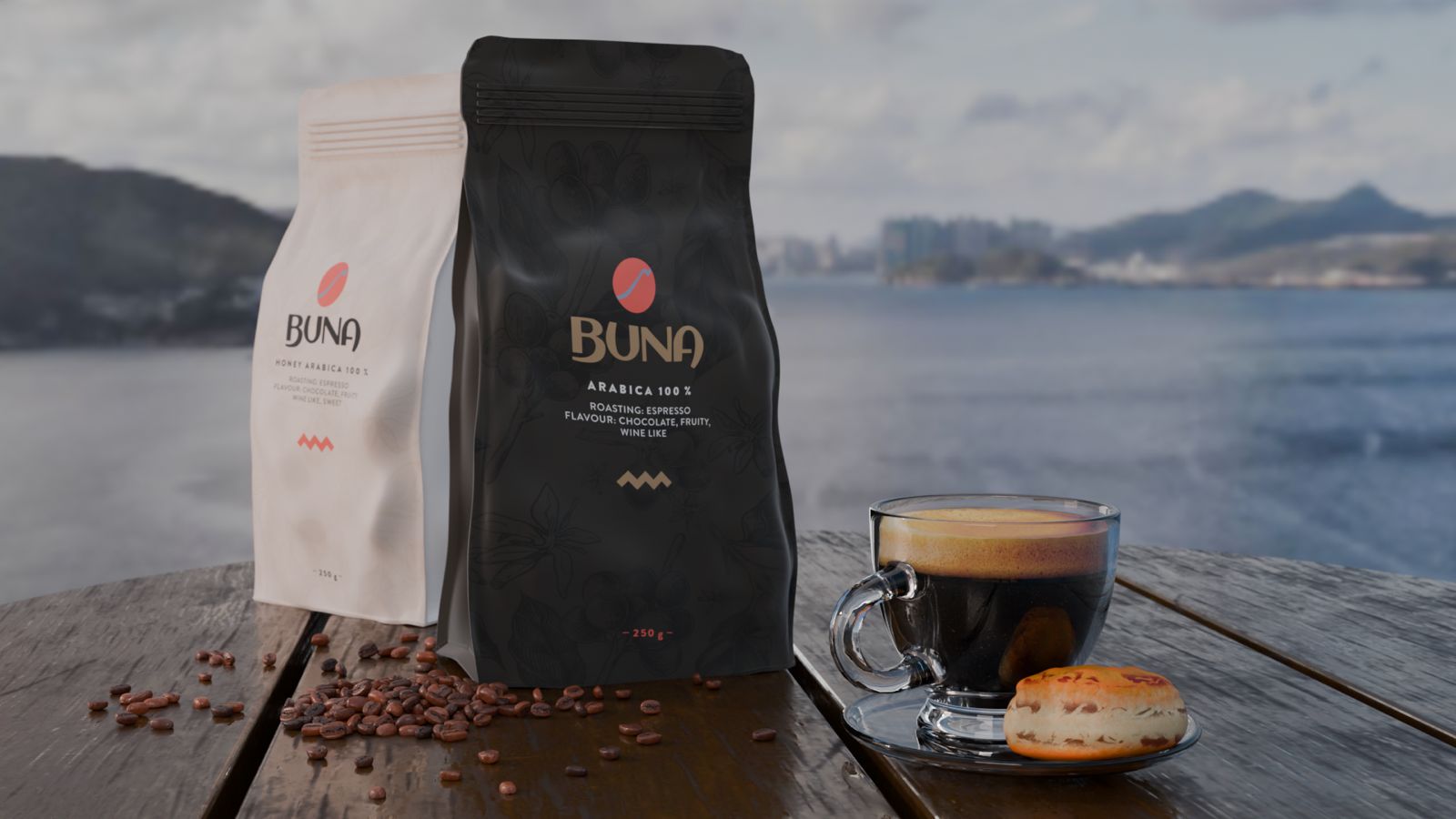 Äthiopische Kaffee-Hochlande